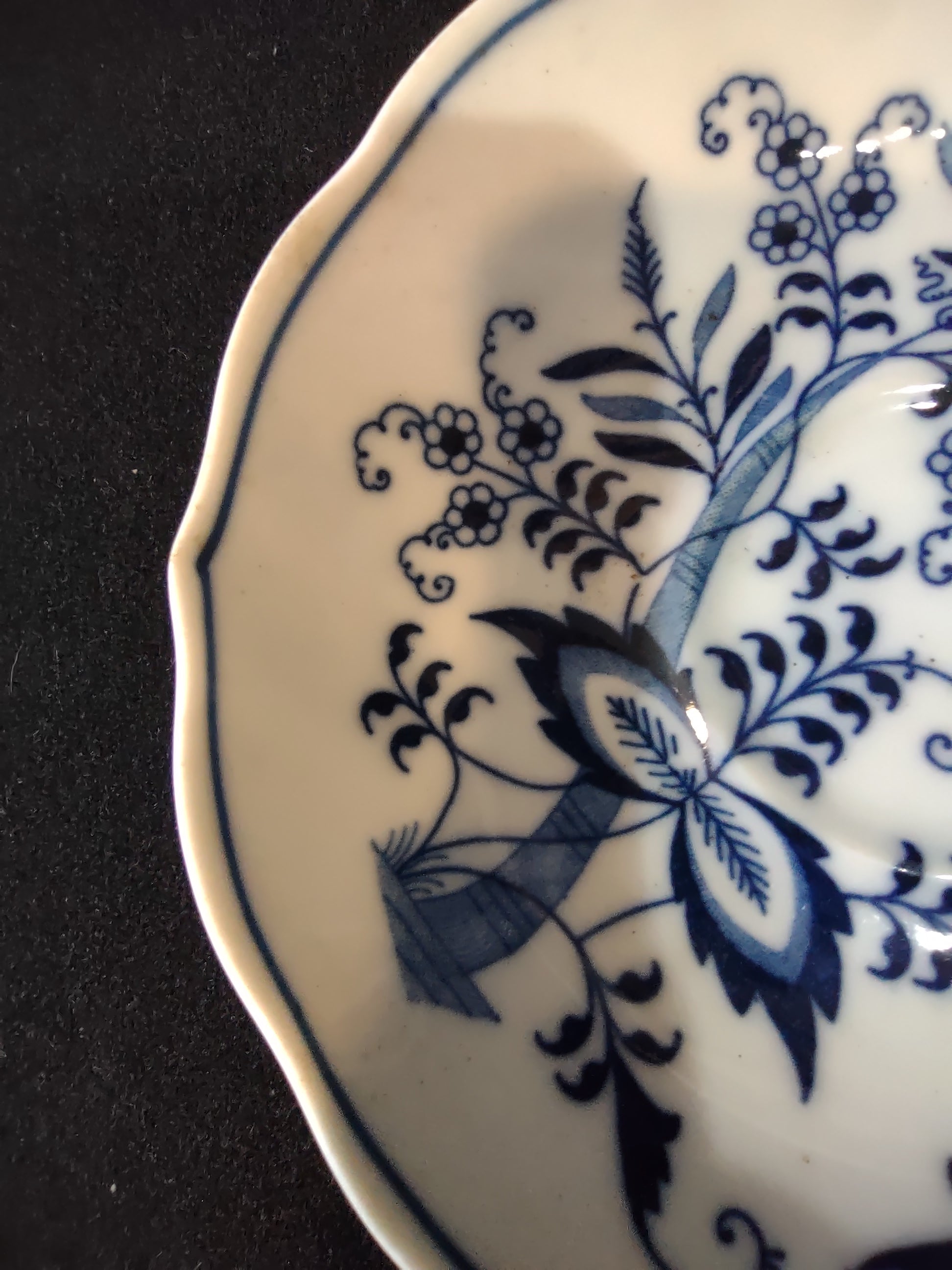 Blue Danube backstamp on saucer bottom