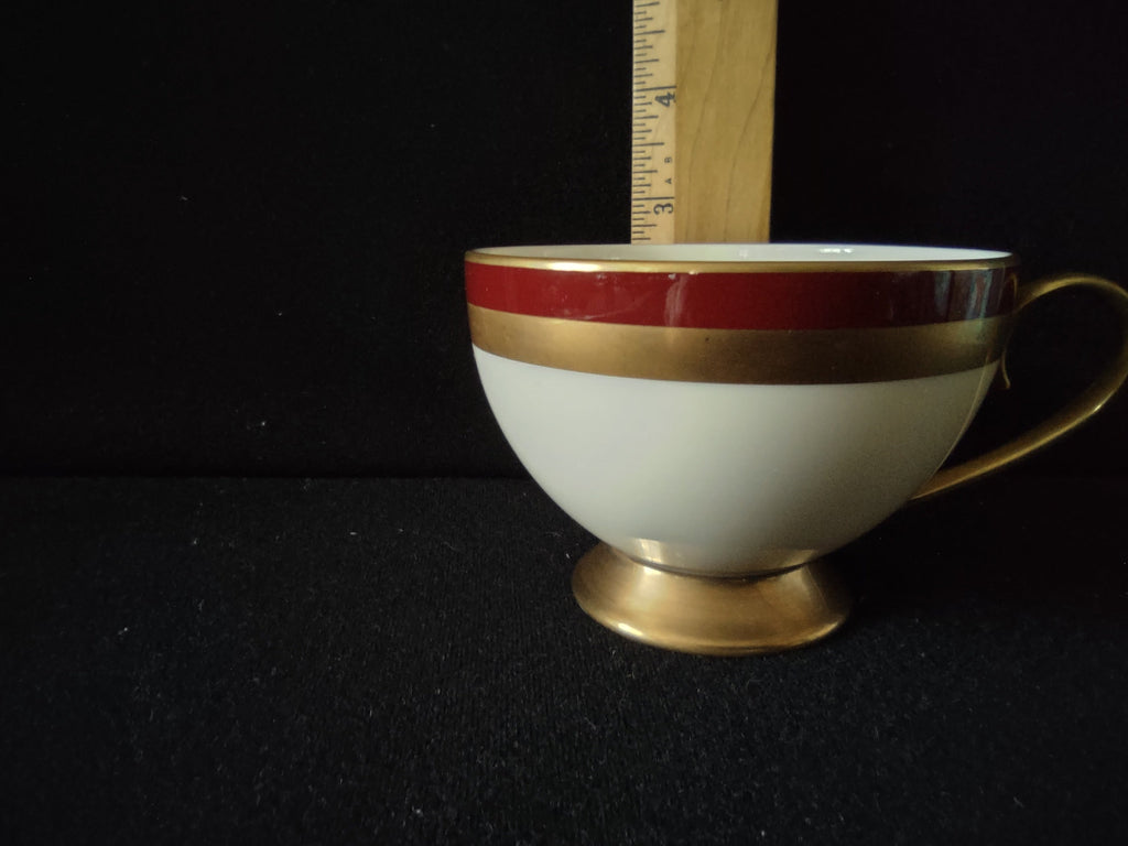 Gorham Ruby Contessa teacup interior view