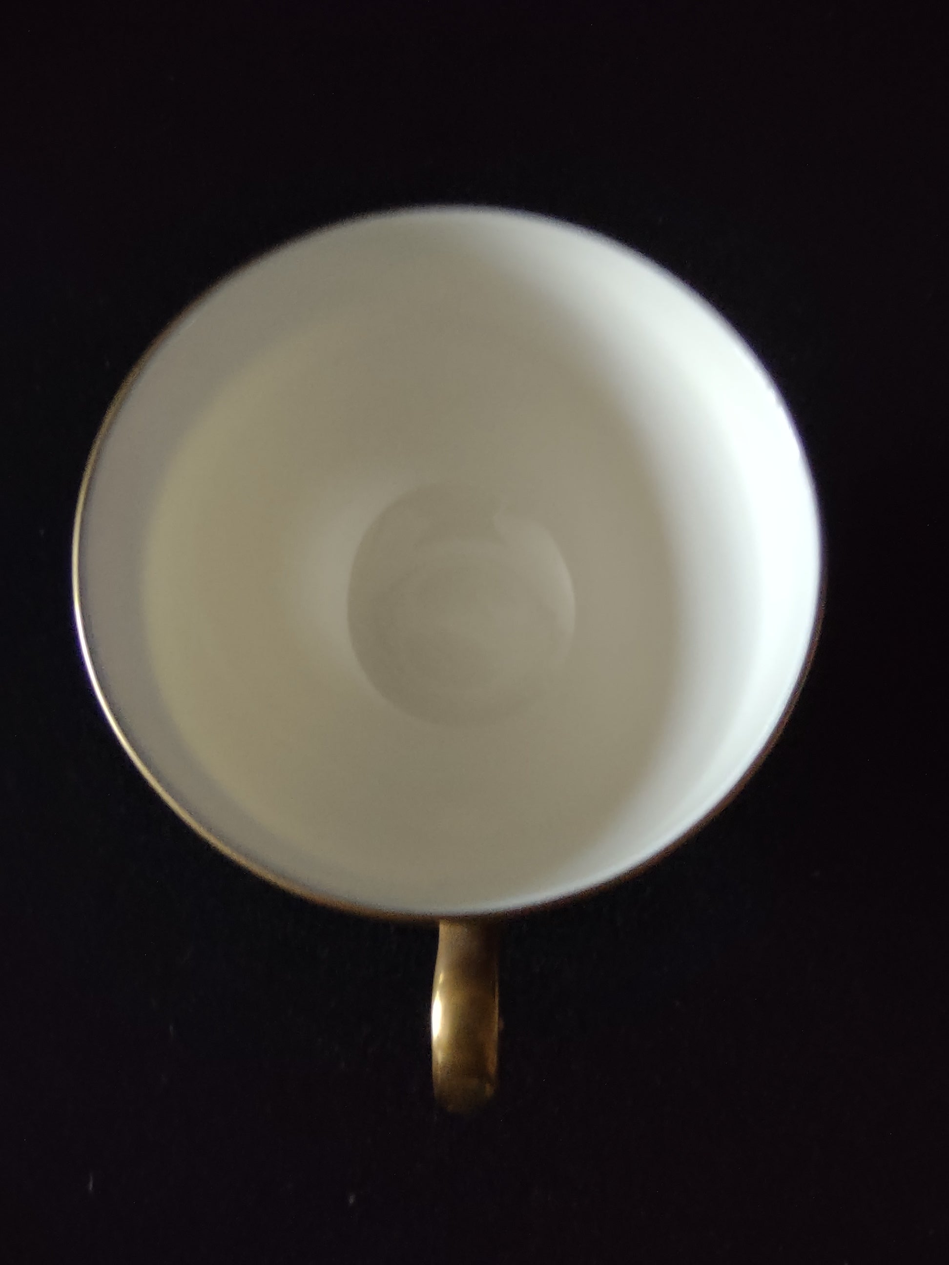 Gorham Ruby Contessa teacup handle detail