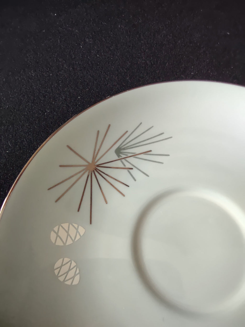Franciscan Silver Pine saucer backstamp
