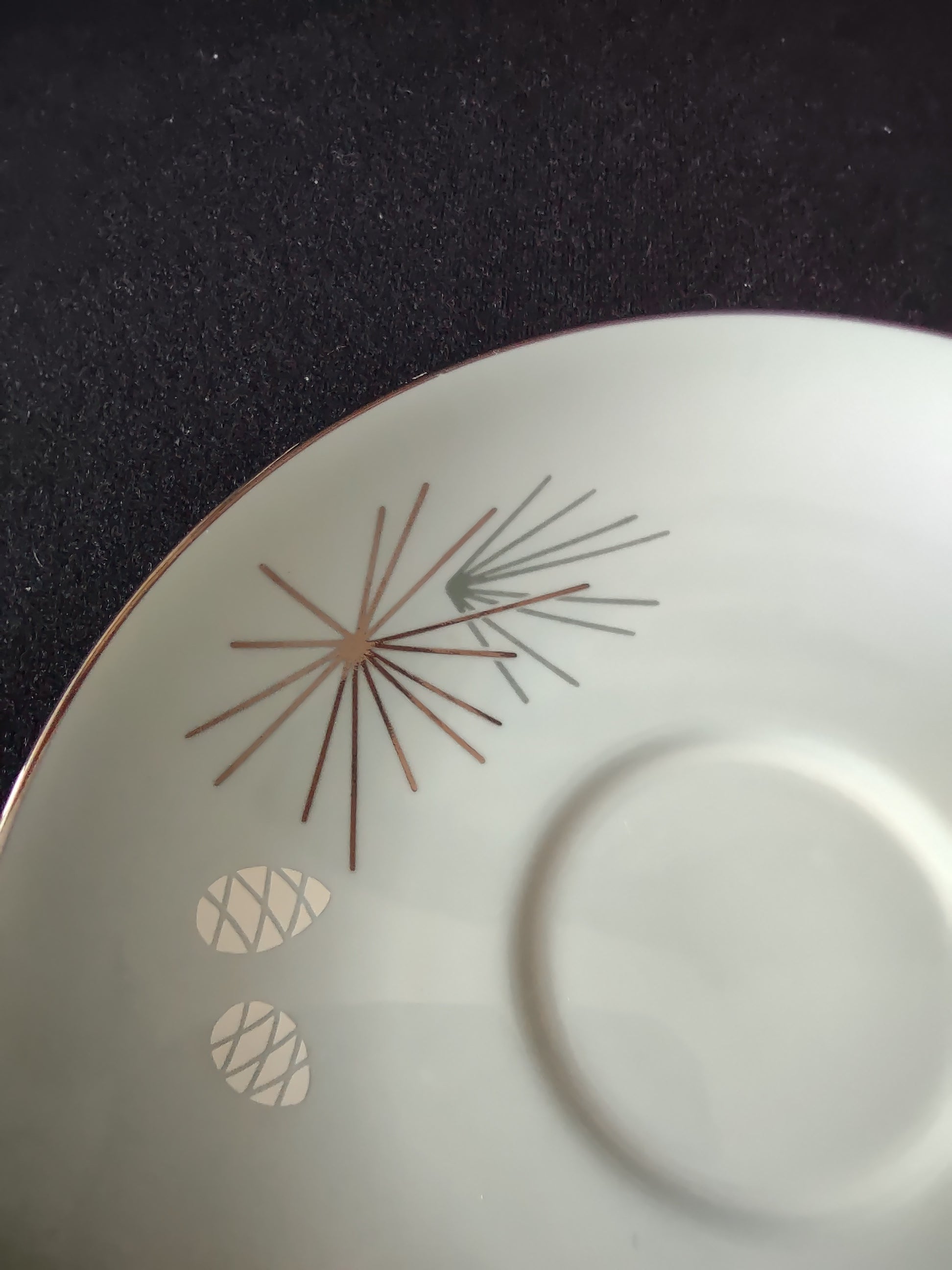 Franciscan Silver Pine saucer backstamp