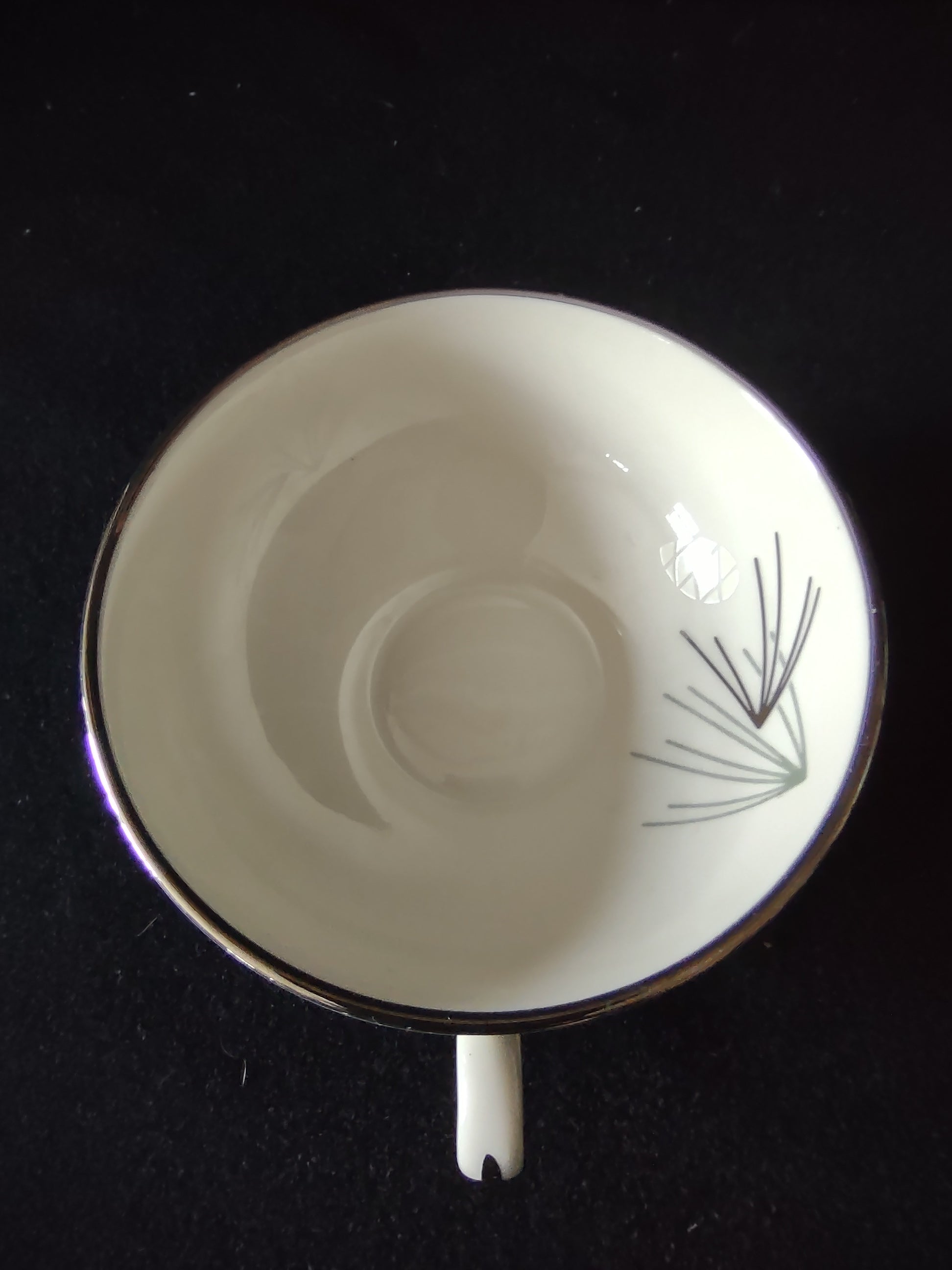 Franciscan Silver Pine cup side view
