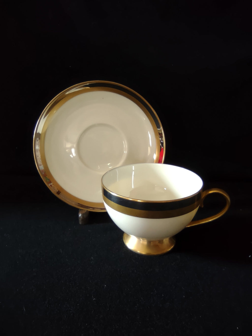Gorham Royal Contessa backstamp with Hand Banded 24 Kt. Gold Japan label