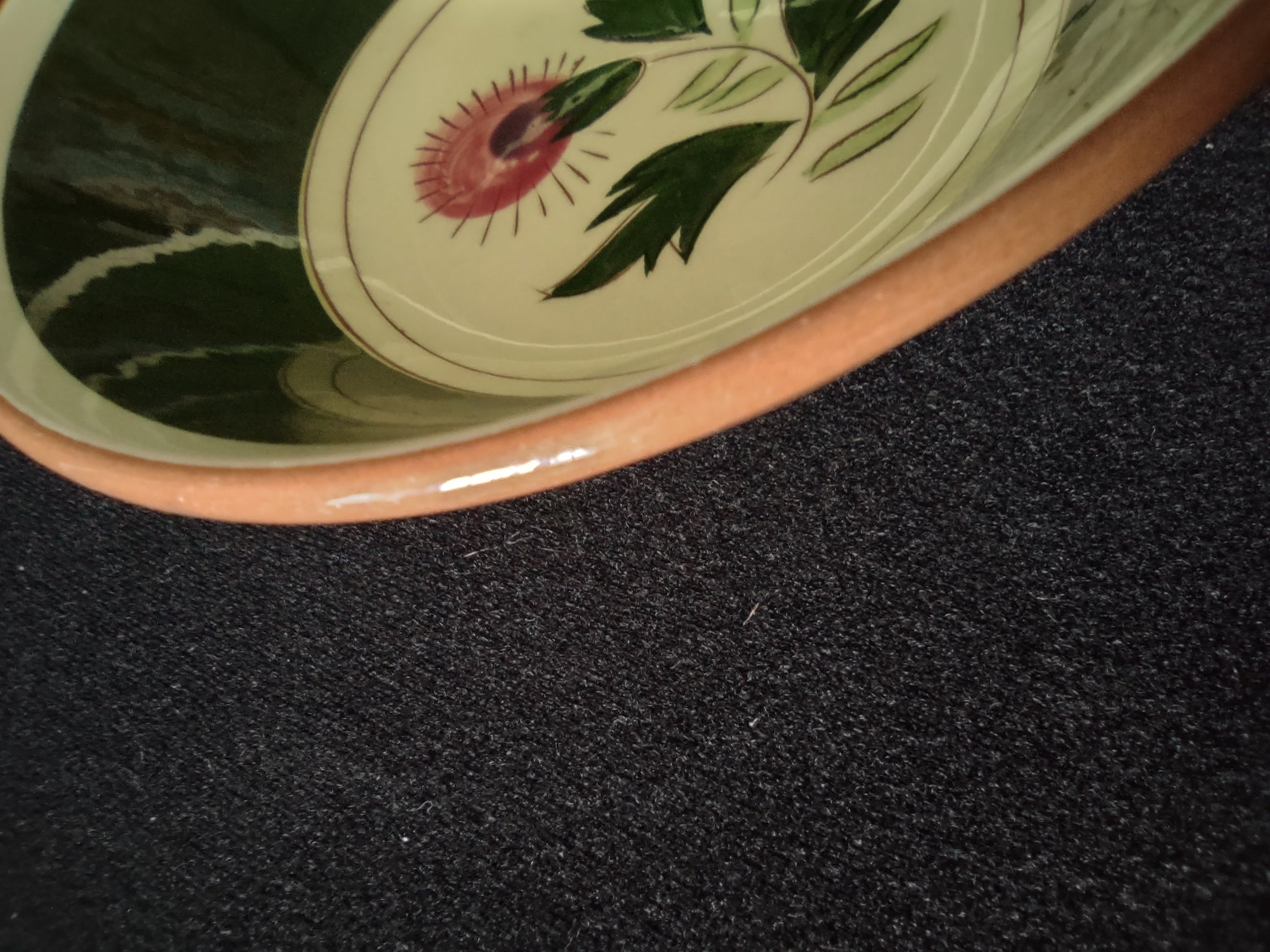 Stangl Pottery Thistle fruit bowl additional view