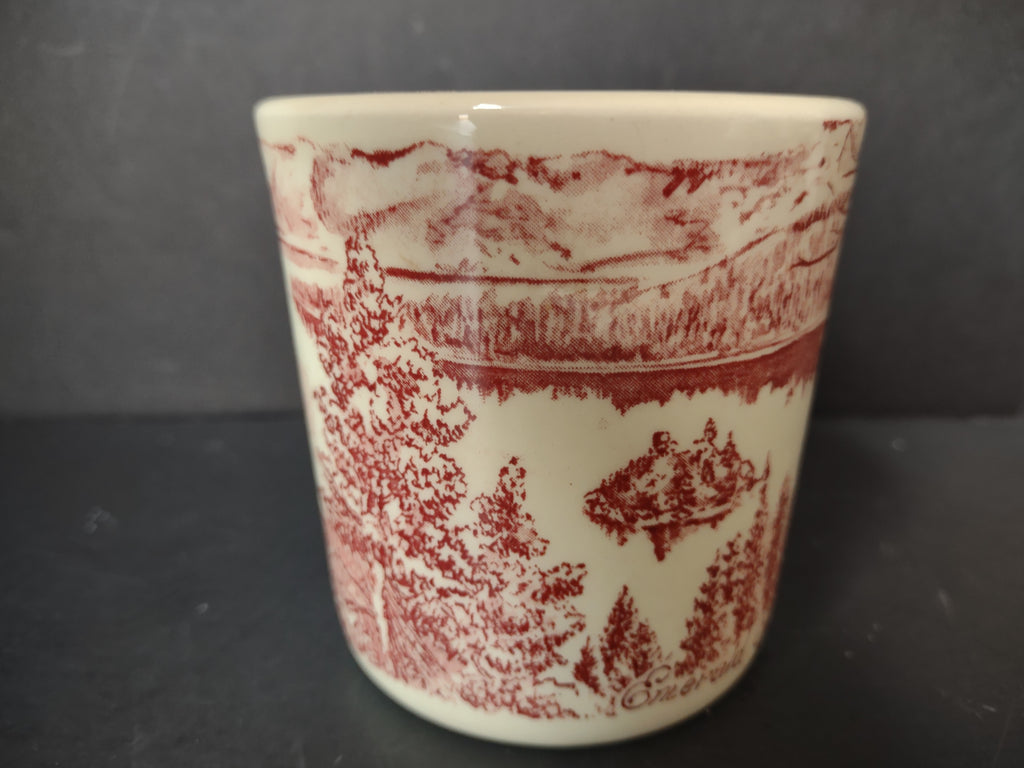 Vintage Vernon Kilns Emerald Bay Lake Tahoe Souvenir Mug [7143]