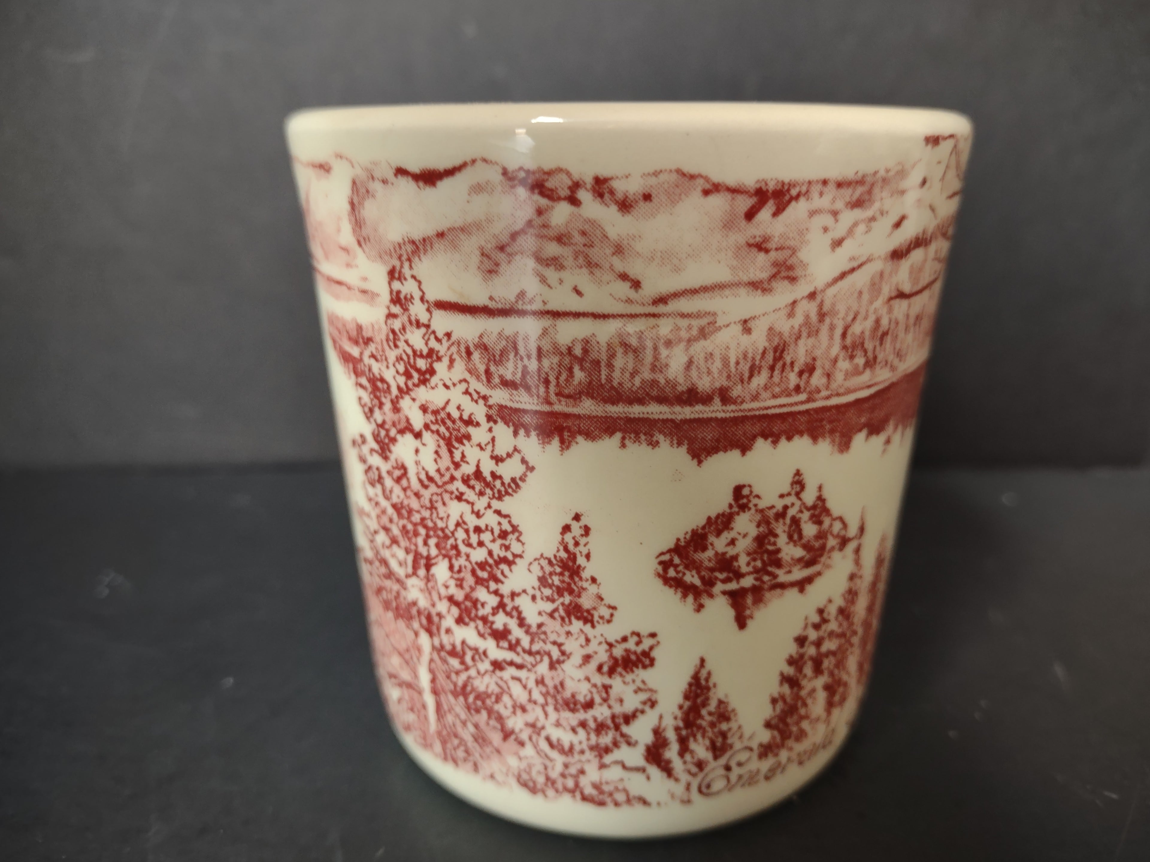 Vintage Vernon Kilns Emerald Bay Lake Tahoe Souvenir Mug [7143]