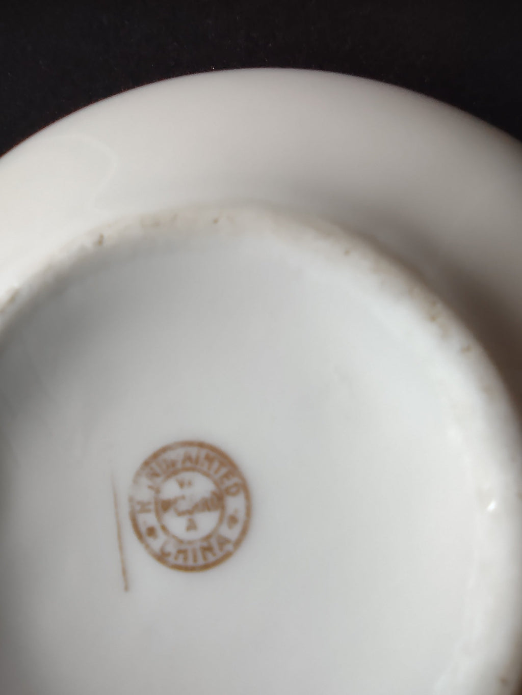 Limoges France creamer backstamp bottom view