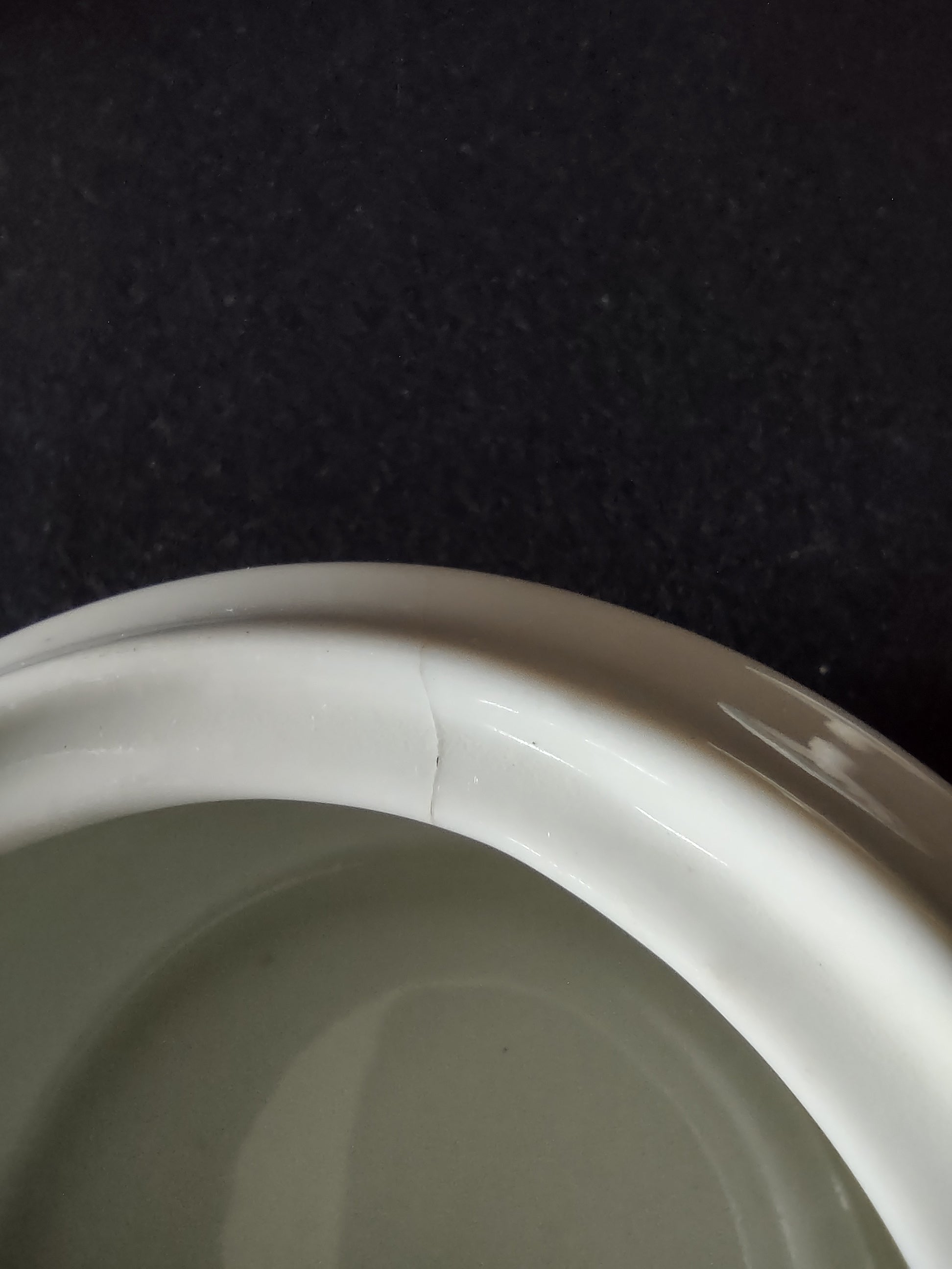 Shenango China USA sugar bowl side detail
