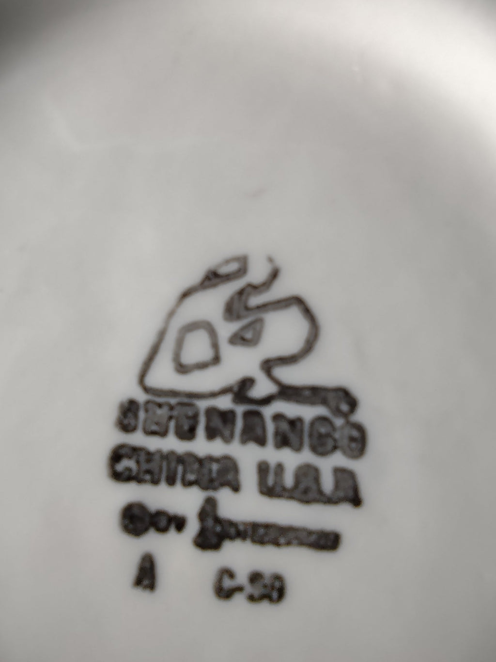 Shenango China USA sugar bowl additional view