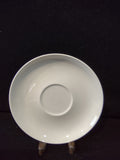 Franciscan Whitestone Ware white saucer front view