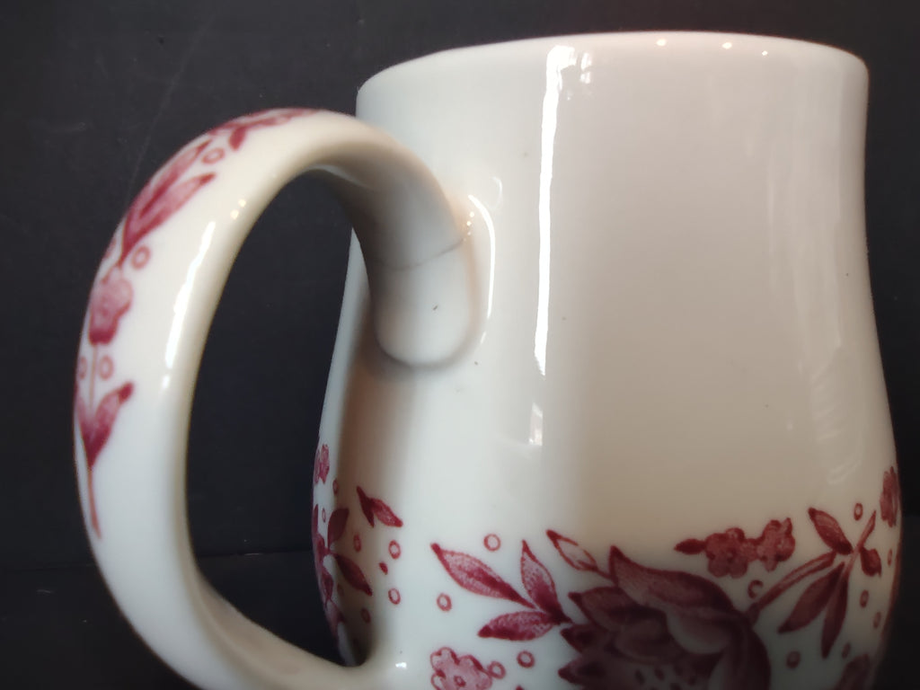 Vintage Syracuse China Carefree Mayflower Pink Floral Creamer Pitcher IMPERFECT [7152]