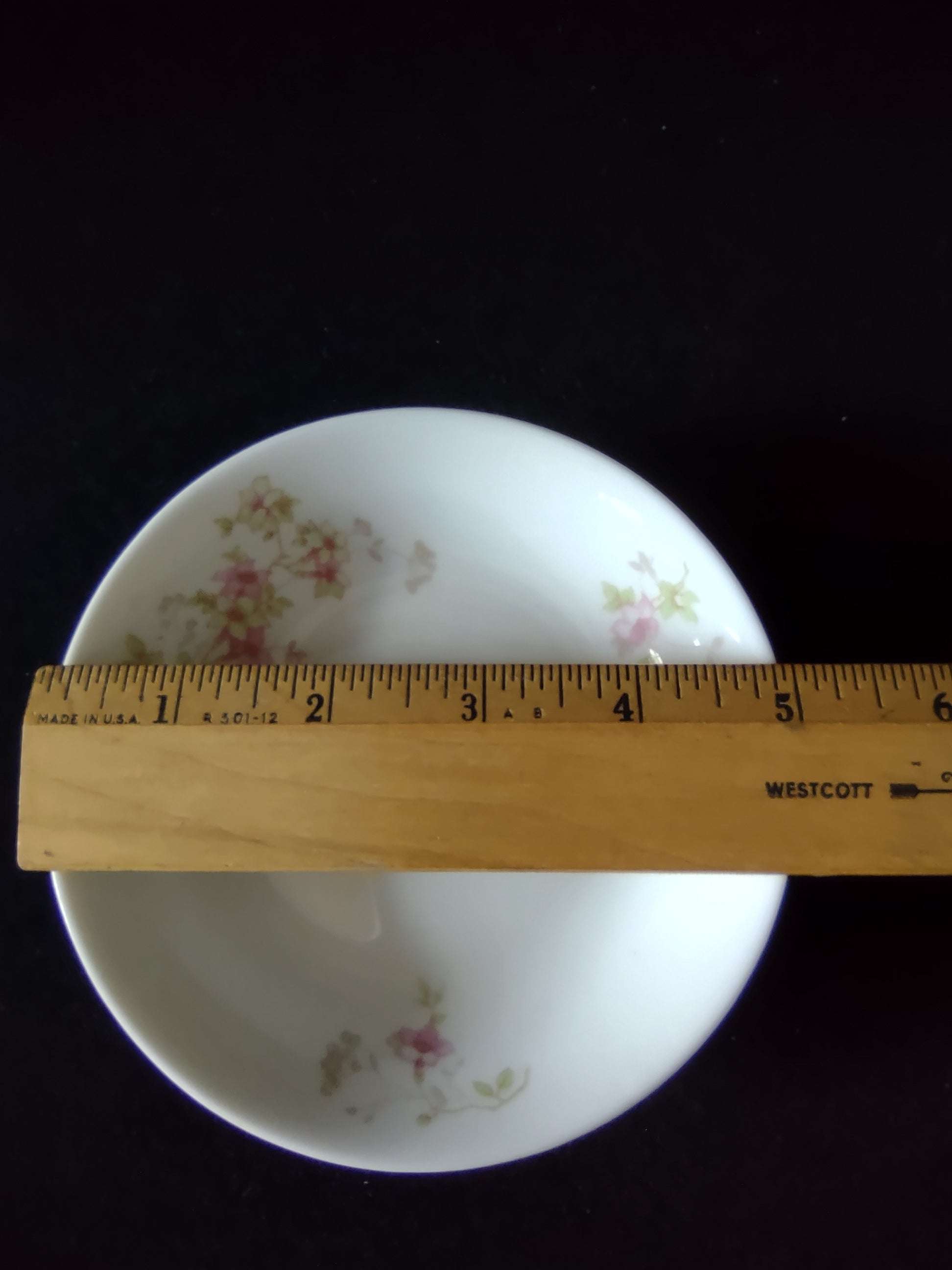 O.P. Co. Syracuse China backstamp on bottom of berry bowl