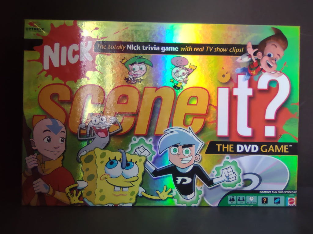 Nickelodeon Scene It DVD Game front box cover holographic