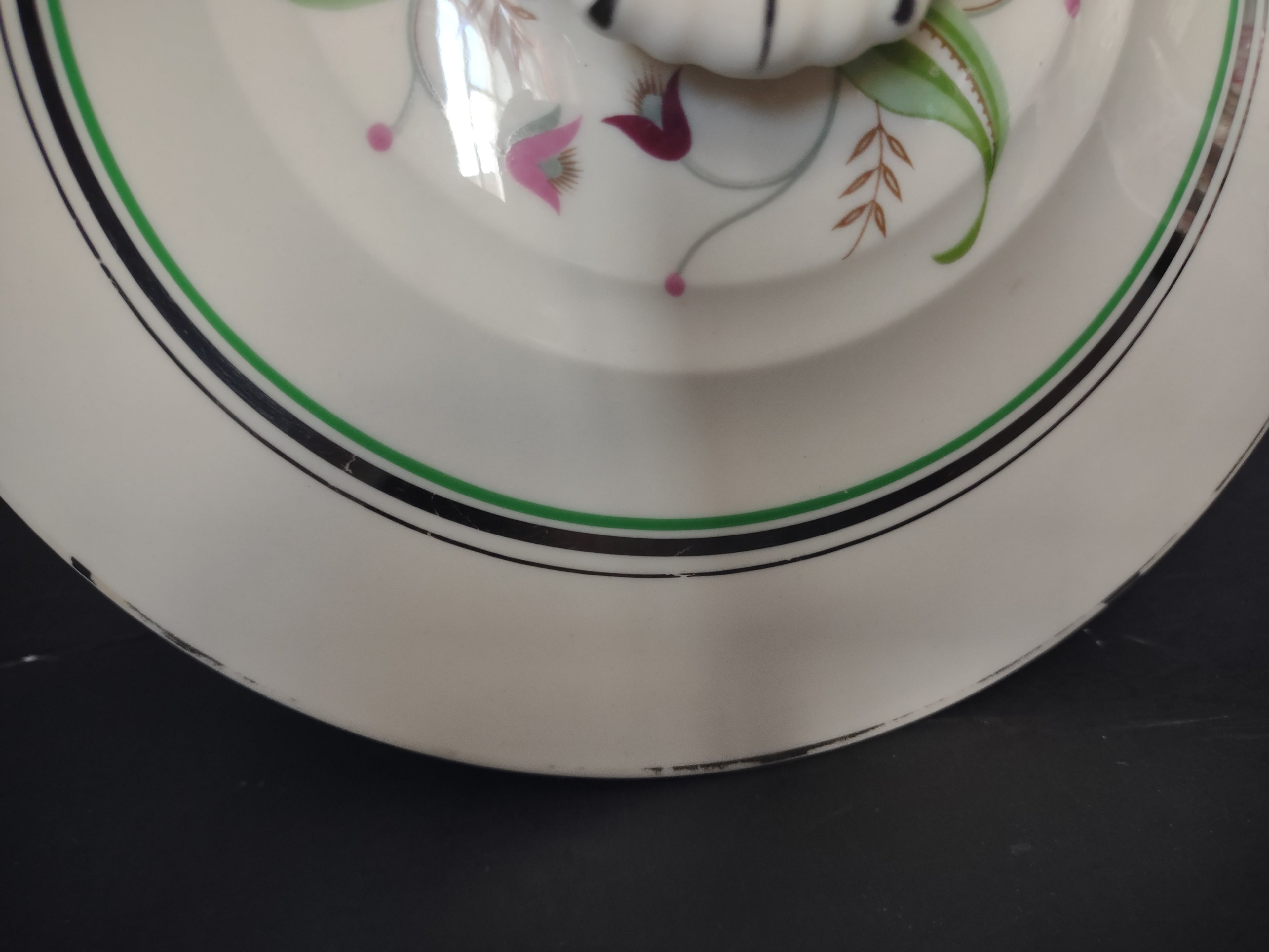 Vintage Syracuse China Coralbel Tureen Lid 10" [7156]