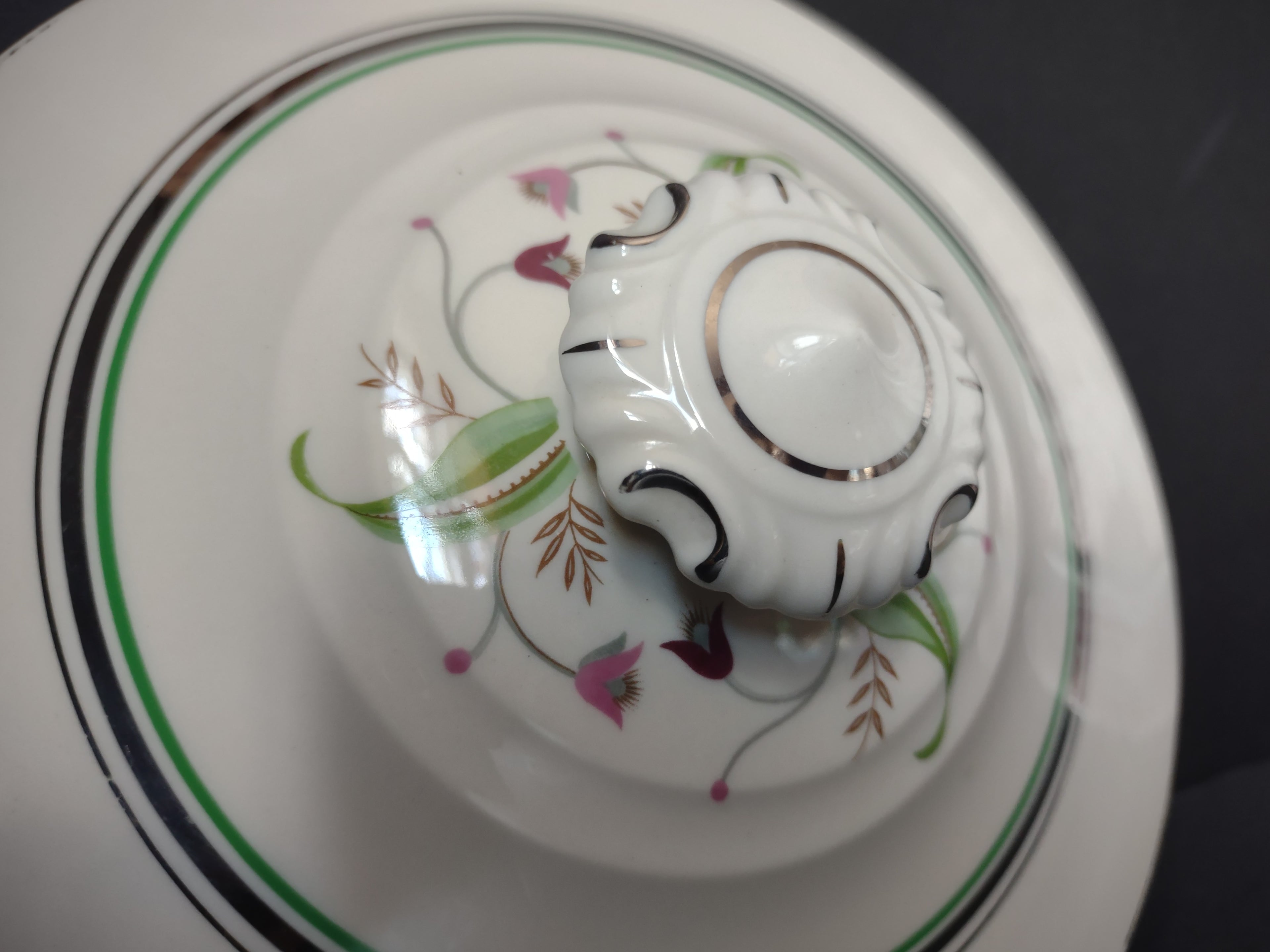 Vintage Syracuse China Coralbel Tureen Lid 10" [7156]