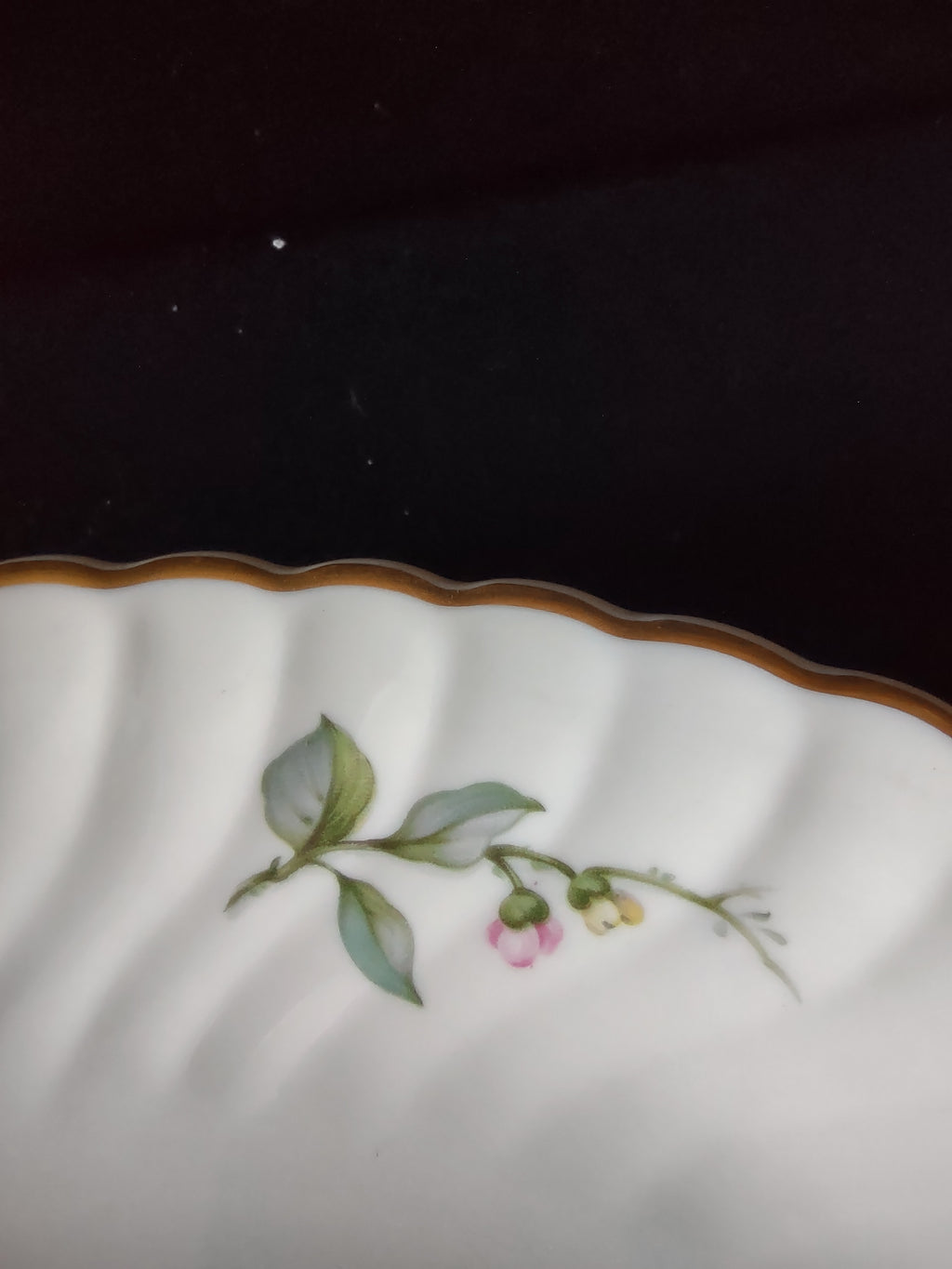 Vintage Syracuse China Apple Blossom Oval Serving Dish Pink & White [7138]