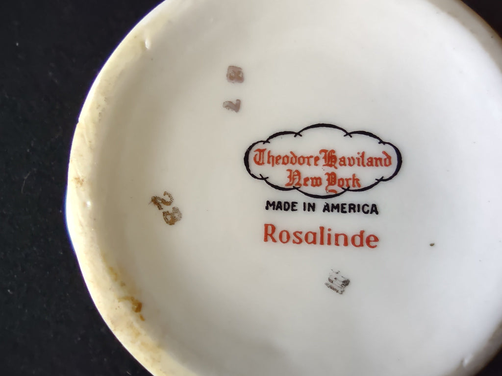 Theodore Haviland Rosalinde sugar bowl additional view
