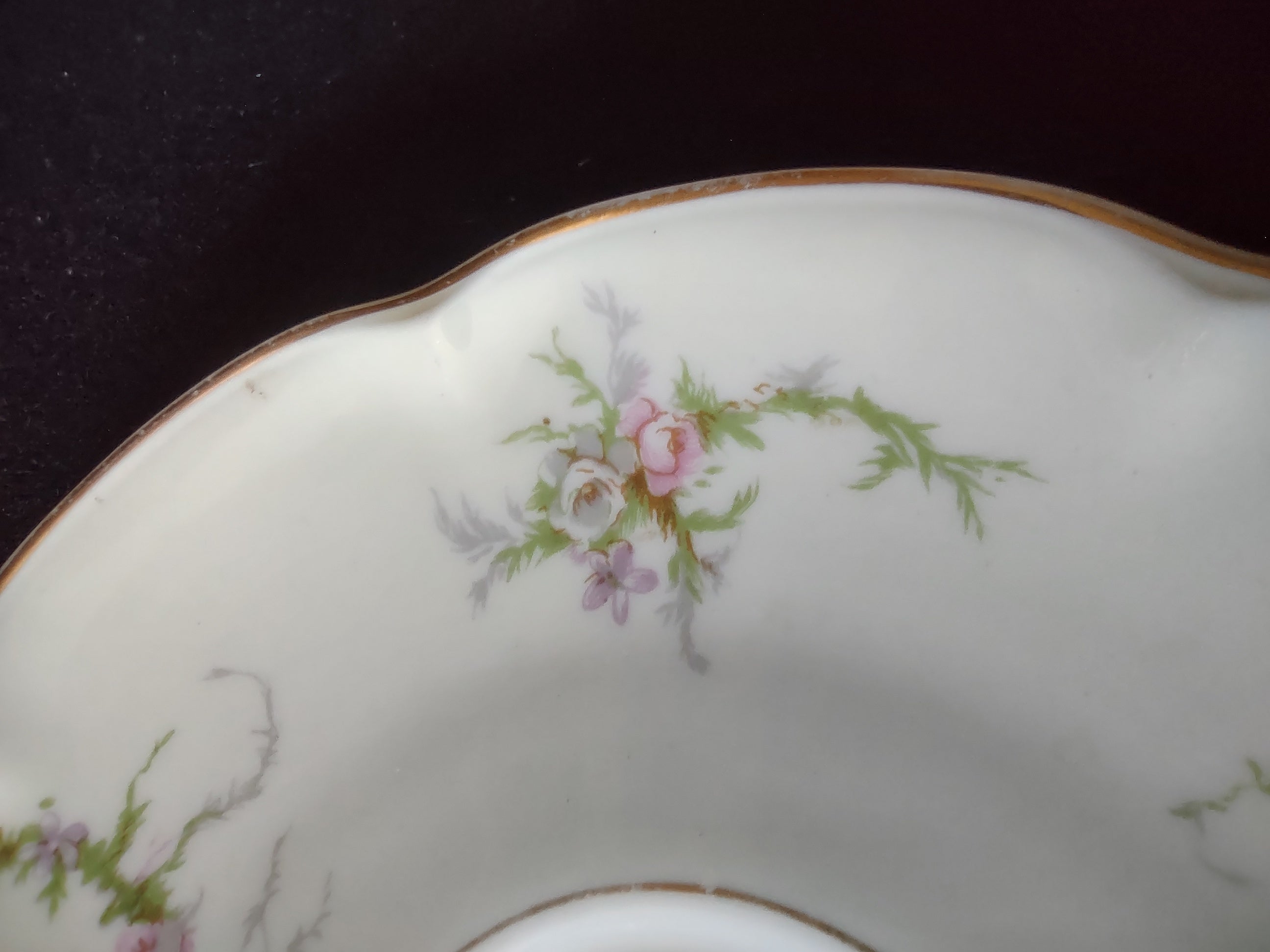 Vintage Theodore Haviland Rosalinde sugar bowl or open bowl