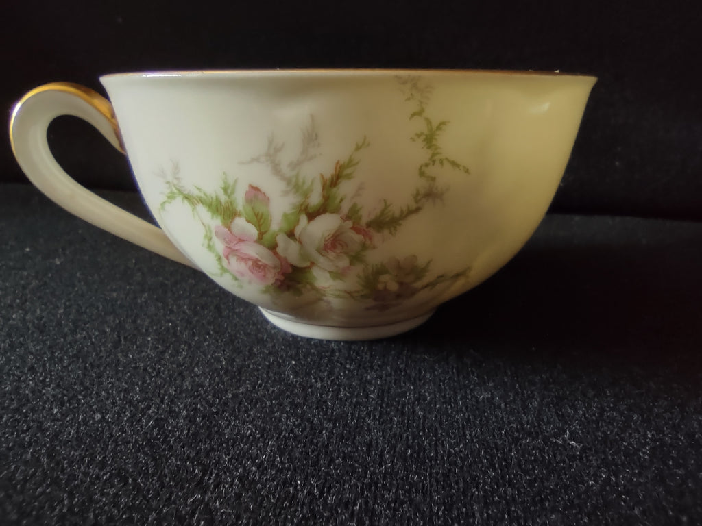 Vintage Theodore Haviland New York Rosalinde Cup & Saucer Set of 2 [7174]