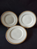 Vintage Syracuse China Wayne Gold Band Plate Set of 3 - size measurement ruler