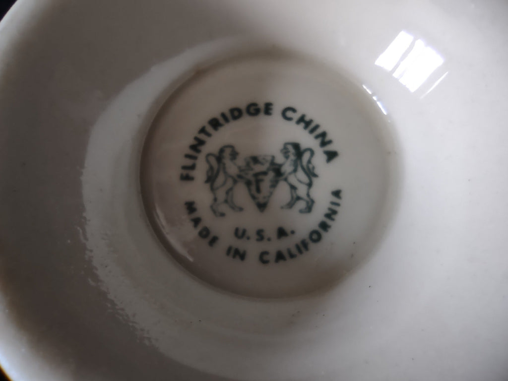 Flintridge China backstamp Made in California USA