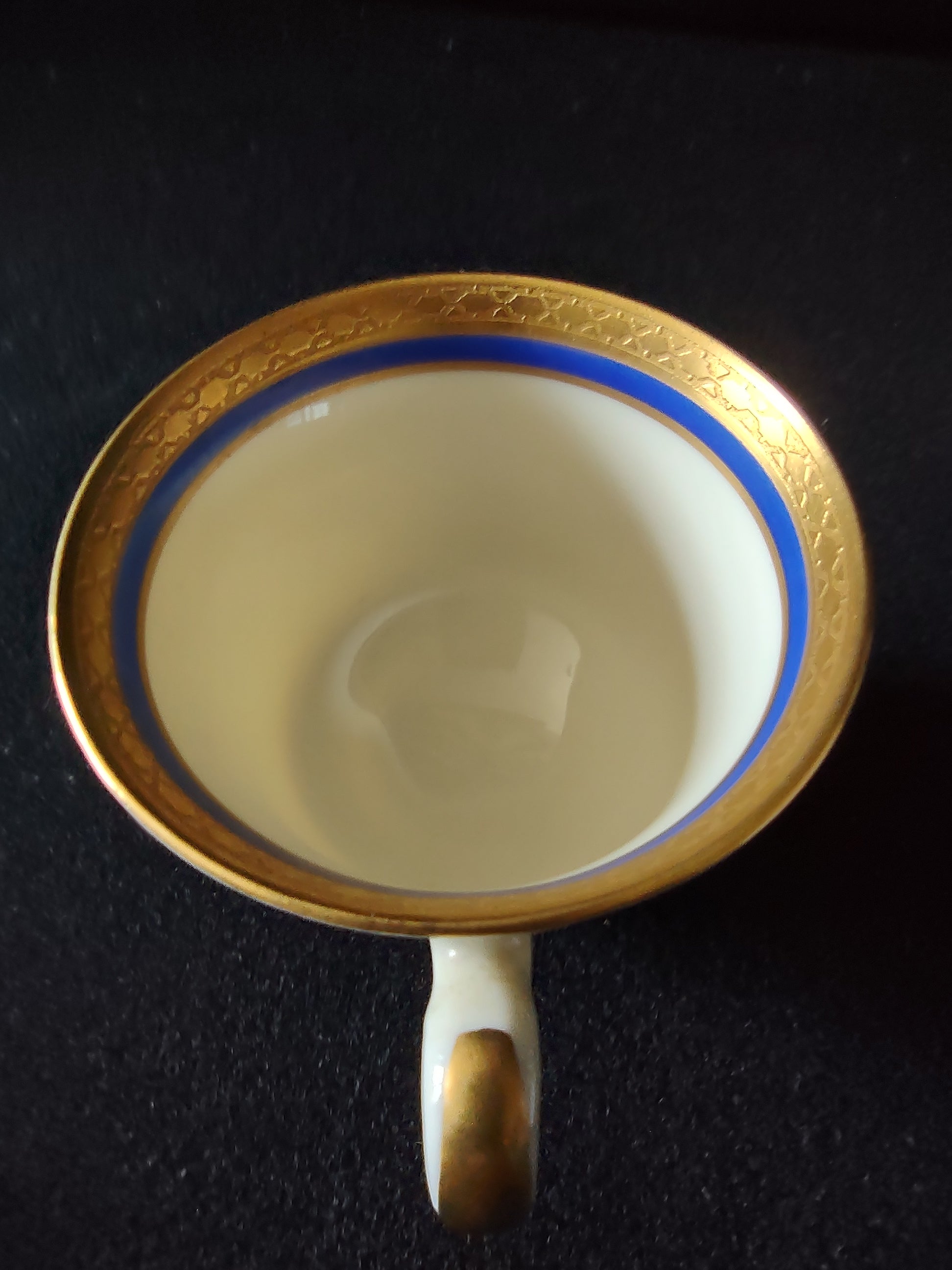 Syracuse China Old Ivory cup and saucer set side view