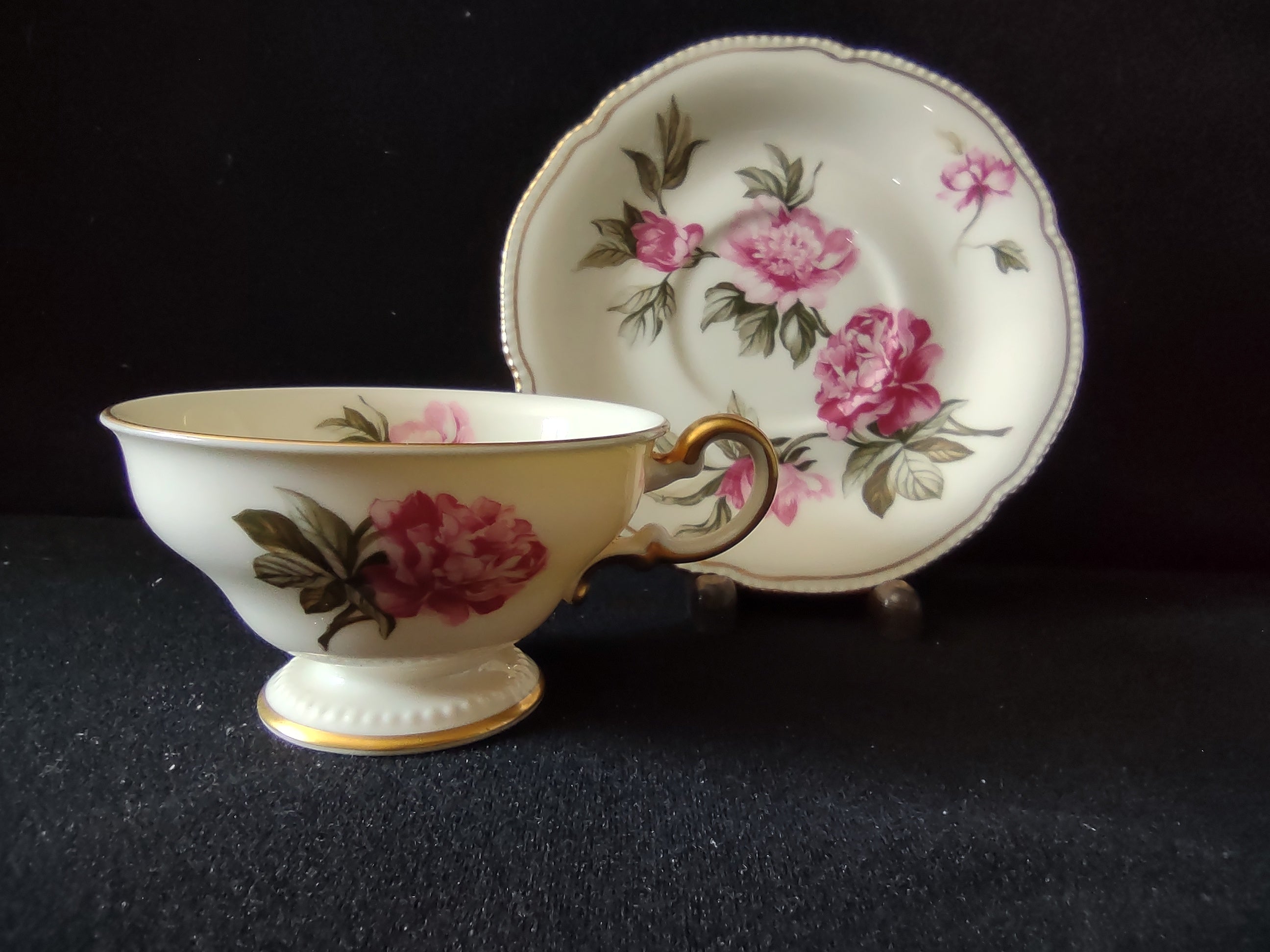 Castleton China Peony backstamp - Made in USA