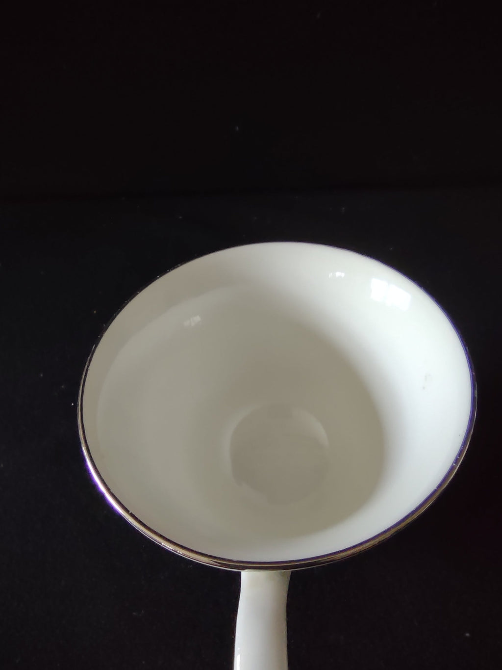 Oxford Bone China Lady Love teacup with ruler for scale