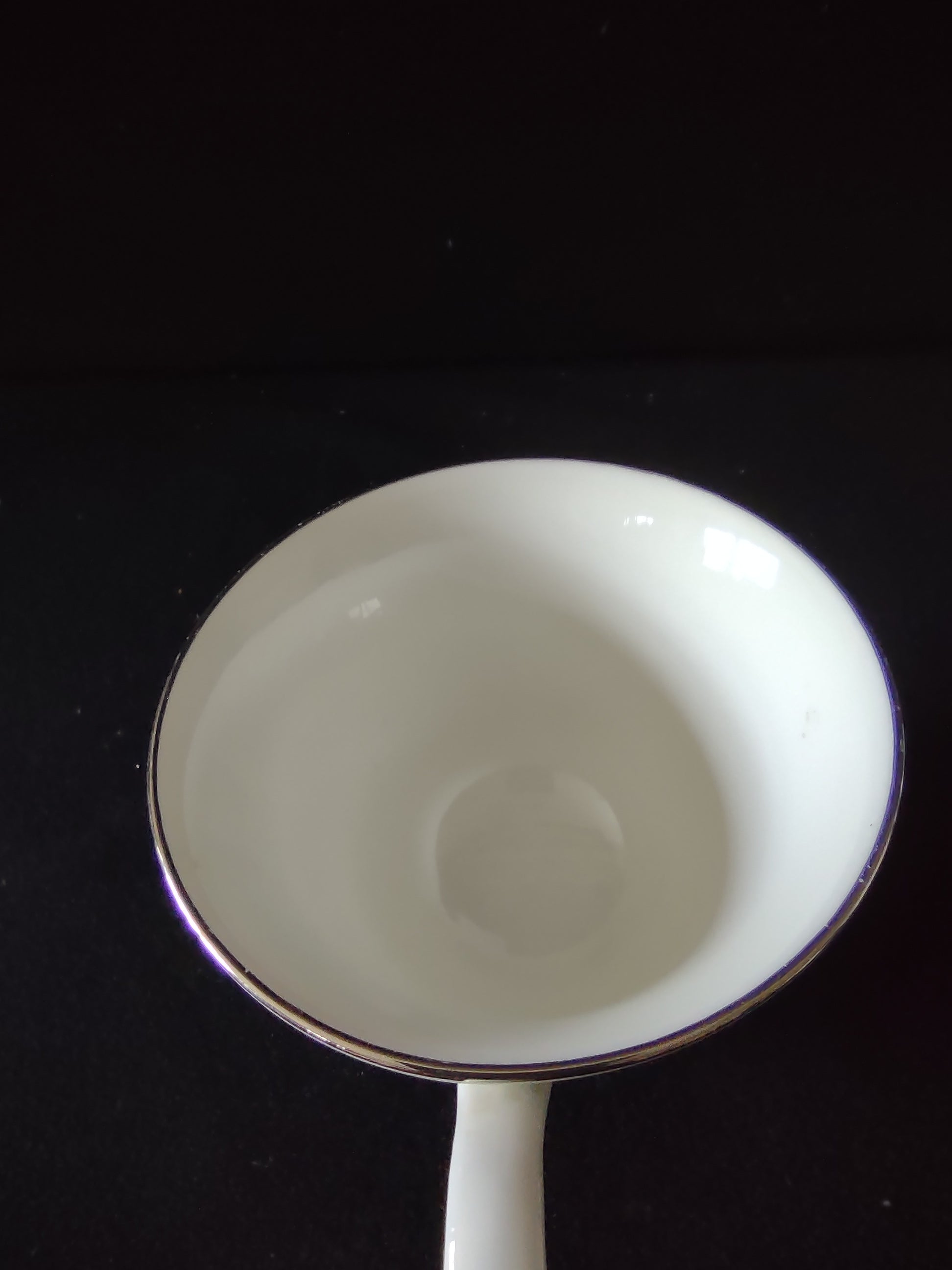 Oxford Bone China Lady Love teacup with ruler for scale