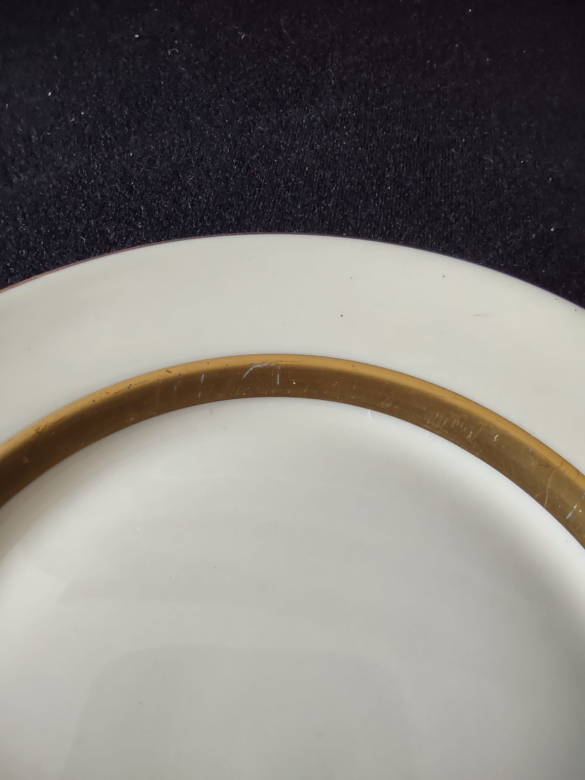 Theodore Haviland Gotham gold band plates set of 2