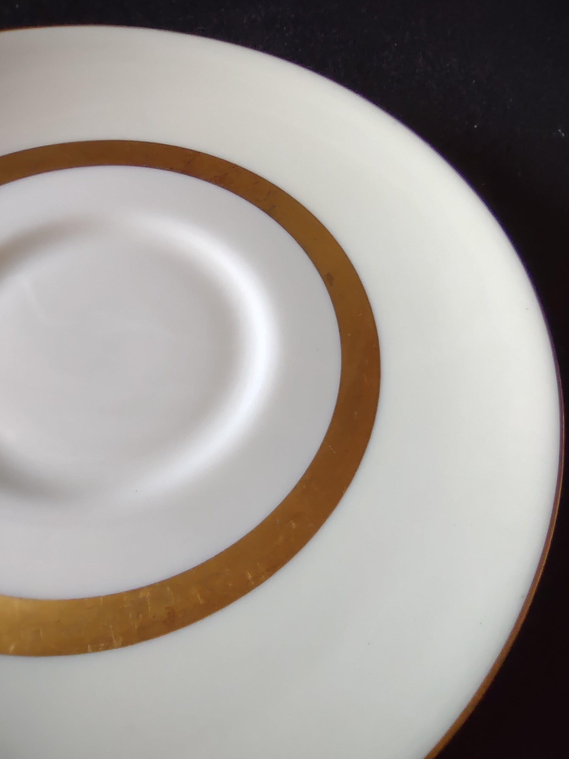 Vintage Theodore Haviland Gotham cup and saucer set front view