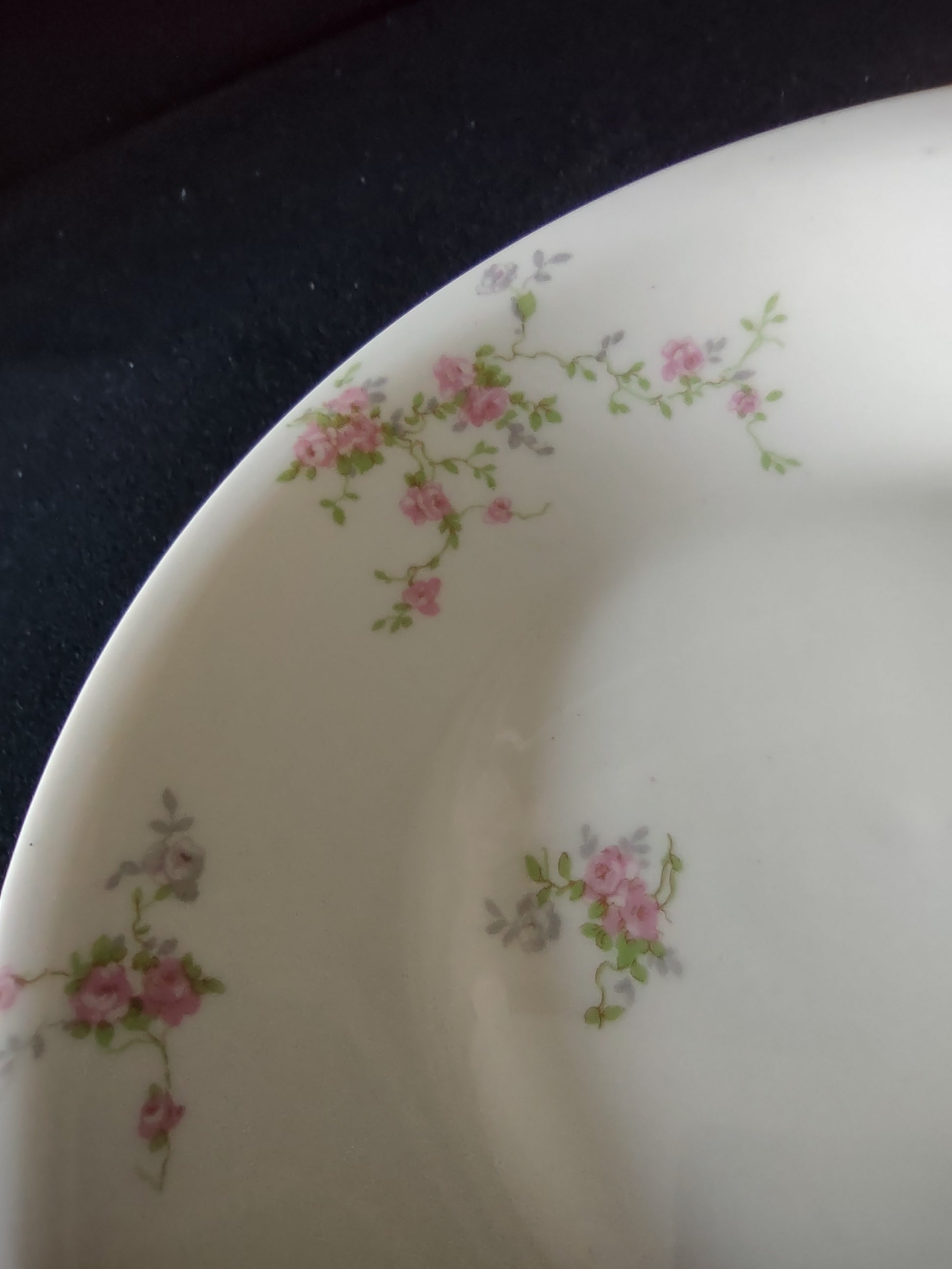 Pink Spray bowl interior pattern detail