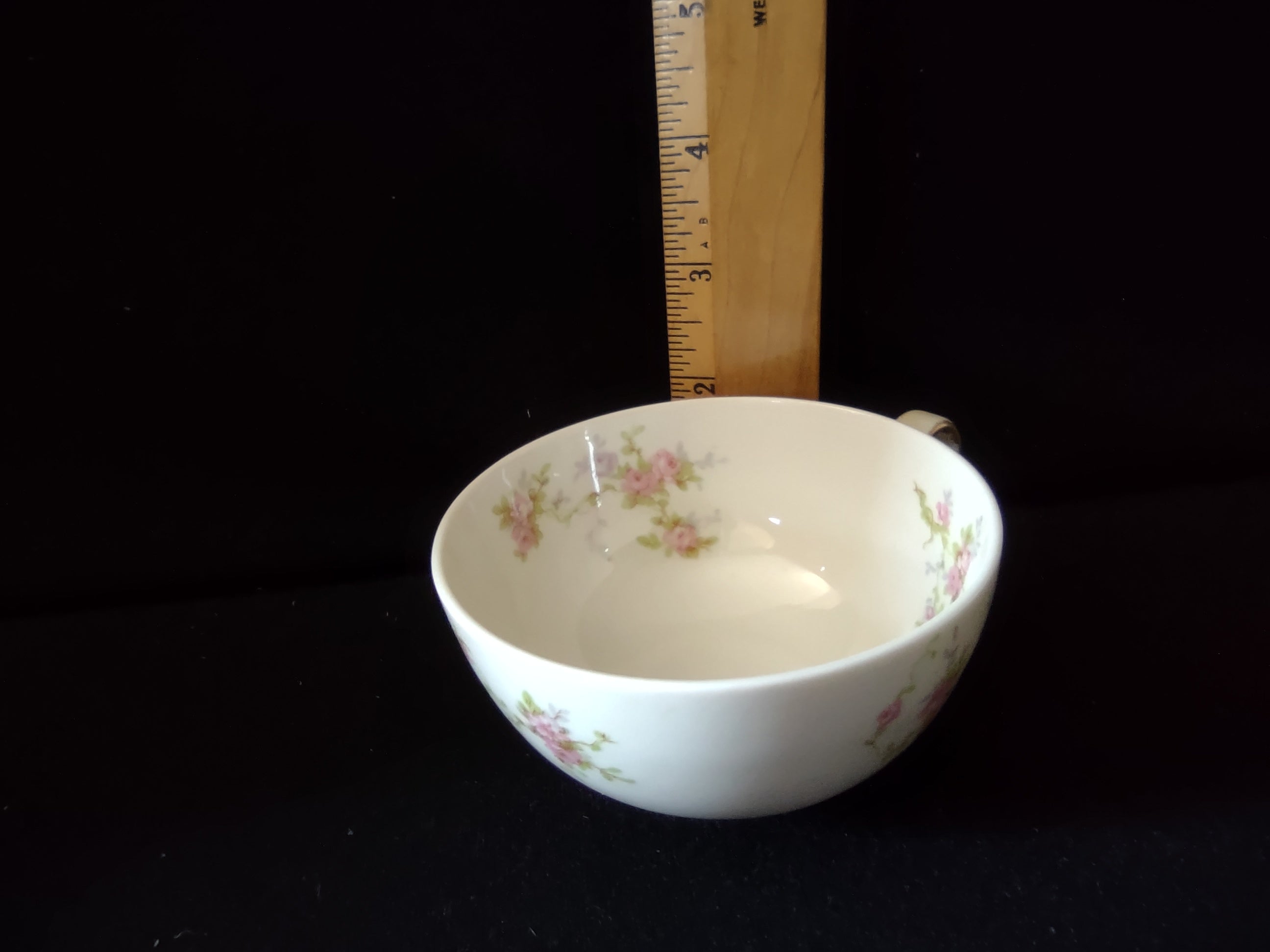 Theodore Haviland New York Pink Spray teacup set of 2 front view