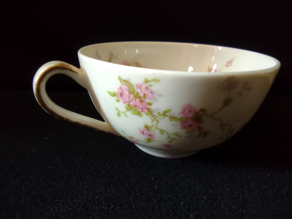 Theodore Haviland Pink Spray teacup opposite side view