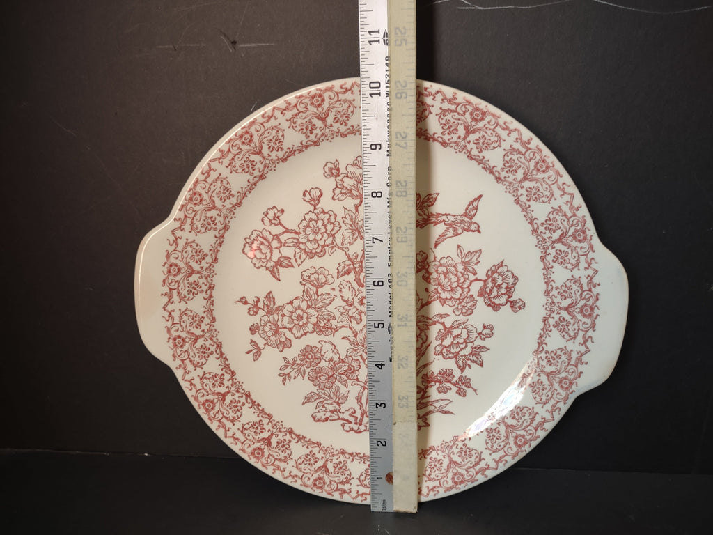 Royal China Underglaze backstamp on reverse of vintage transferware tab plate