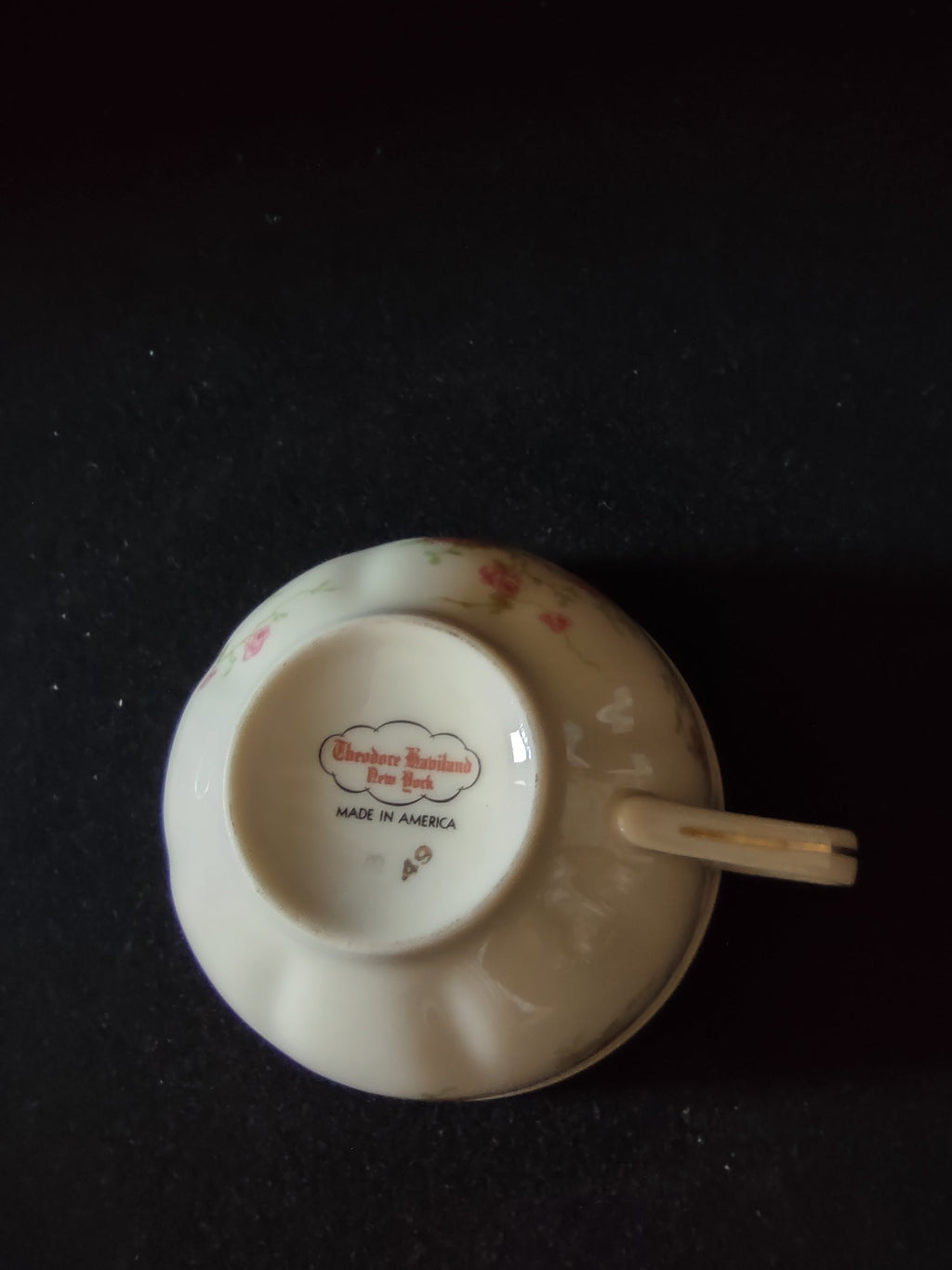 Theodore Haviland New York Made in America backstamp with shape number 49