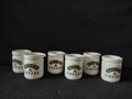 Vintage Baileys & Coffee Ceramic Mini Creamer Pitchers Set of 6 [7198]