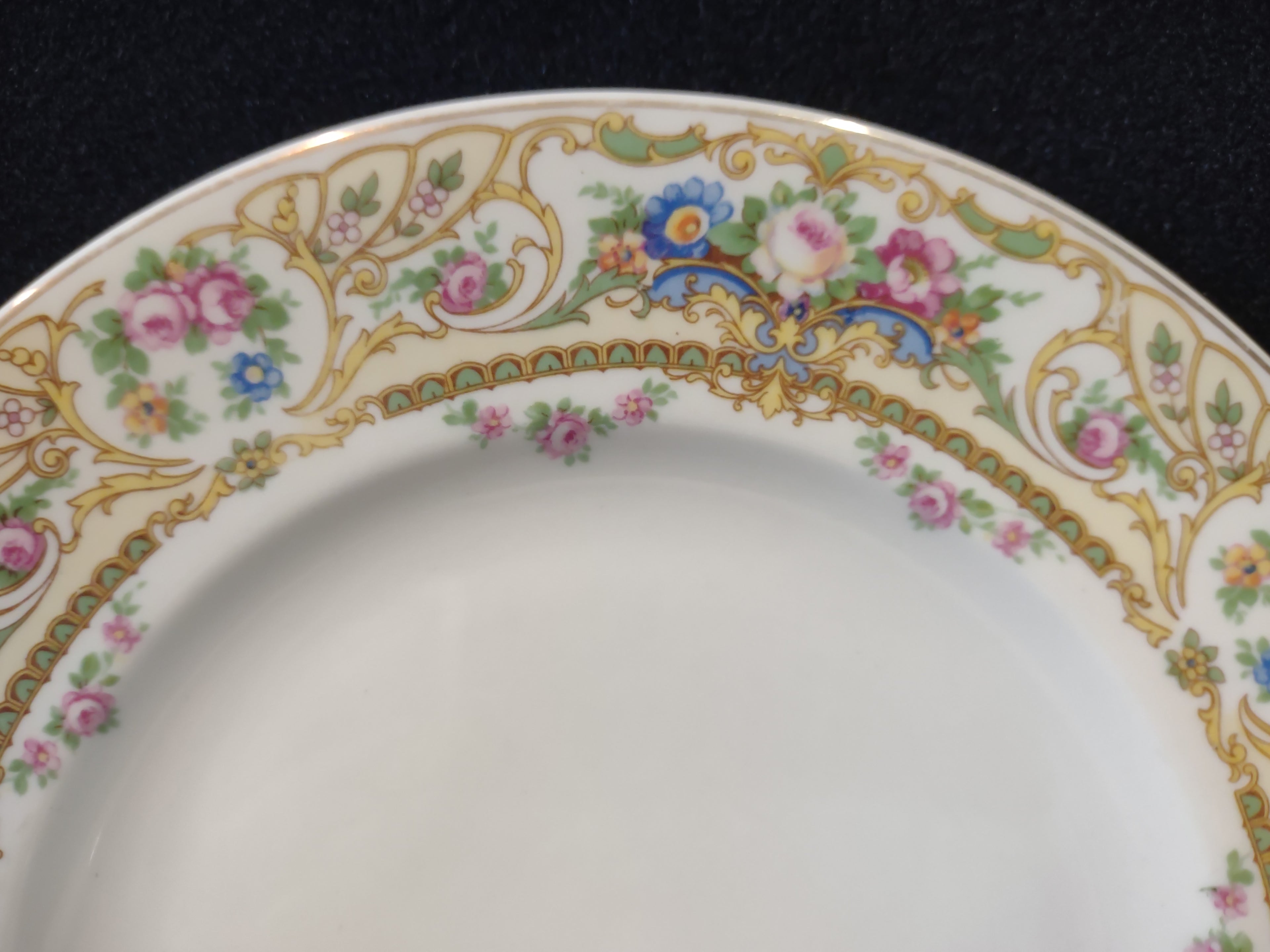 Vintage Syracuse China Opco USA Rose Marie Dinner Plate Set of 2 [7201]