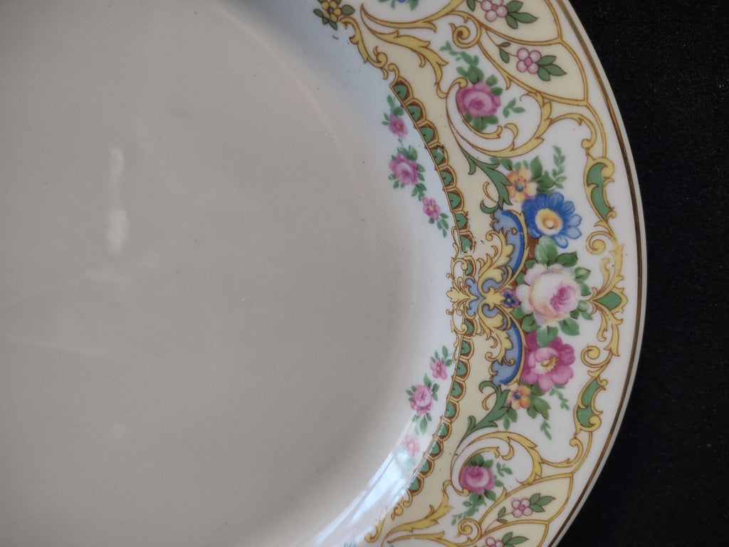 Vintage Syracuse China Rose Marie Floral Oval Serving Platter [7204]