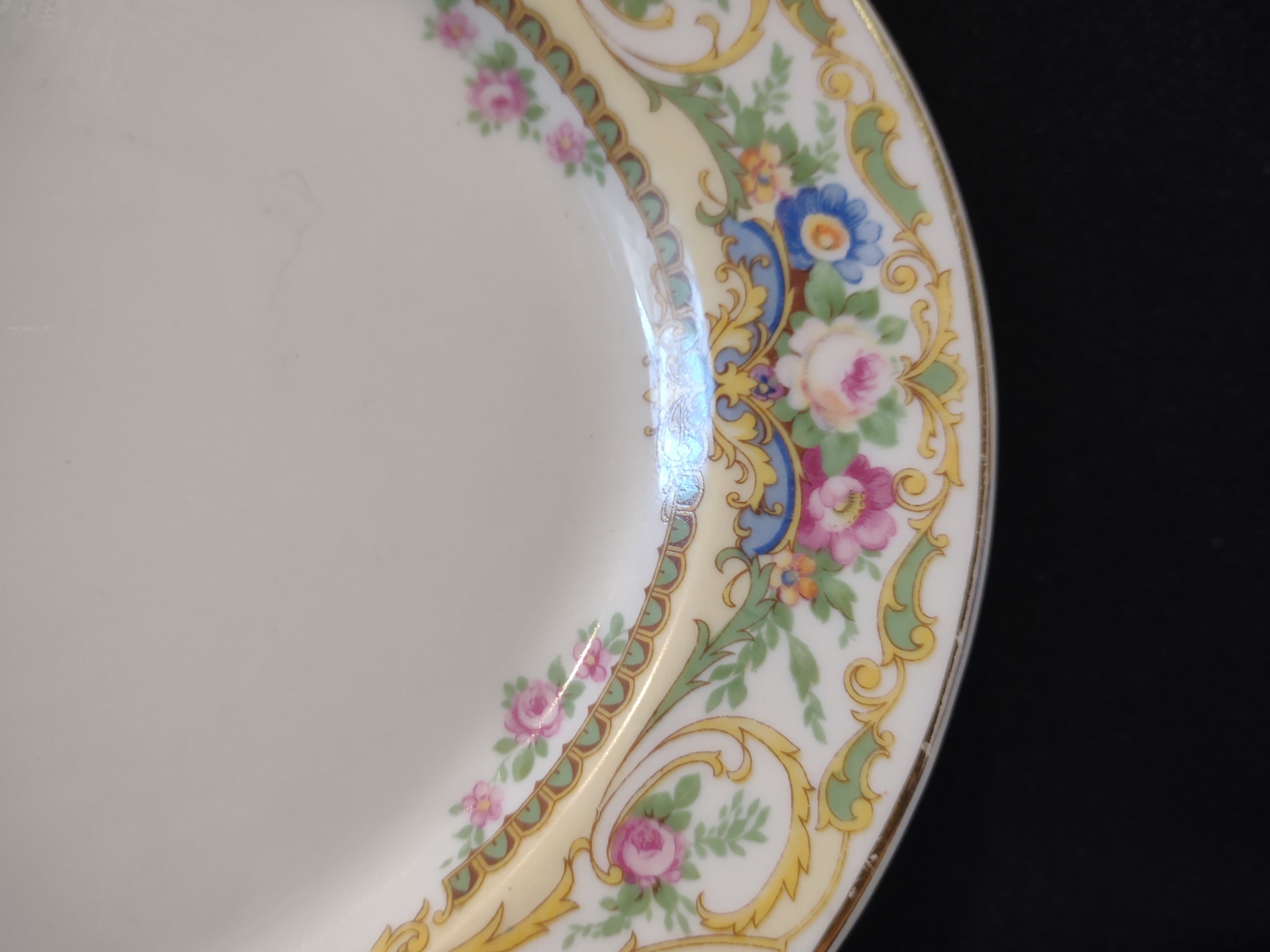 Vintage Syracuse China Rose Marie Floral Oval Serving Platter [7205]