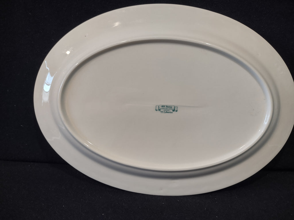 Vintage Syracuse China Rose Marie Floral Oval Serving Platter [7205]
