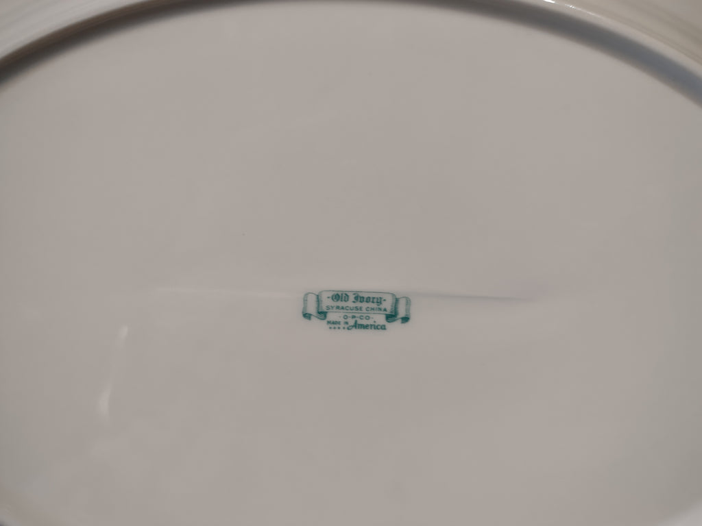 Vintage Syracuse China Rose Marie Floral Oval Serving Platter [7205]