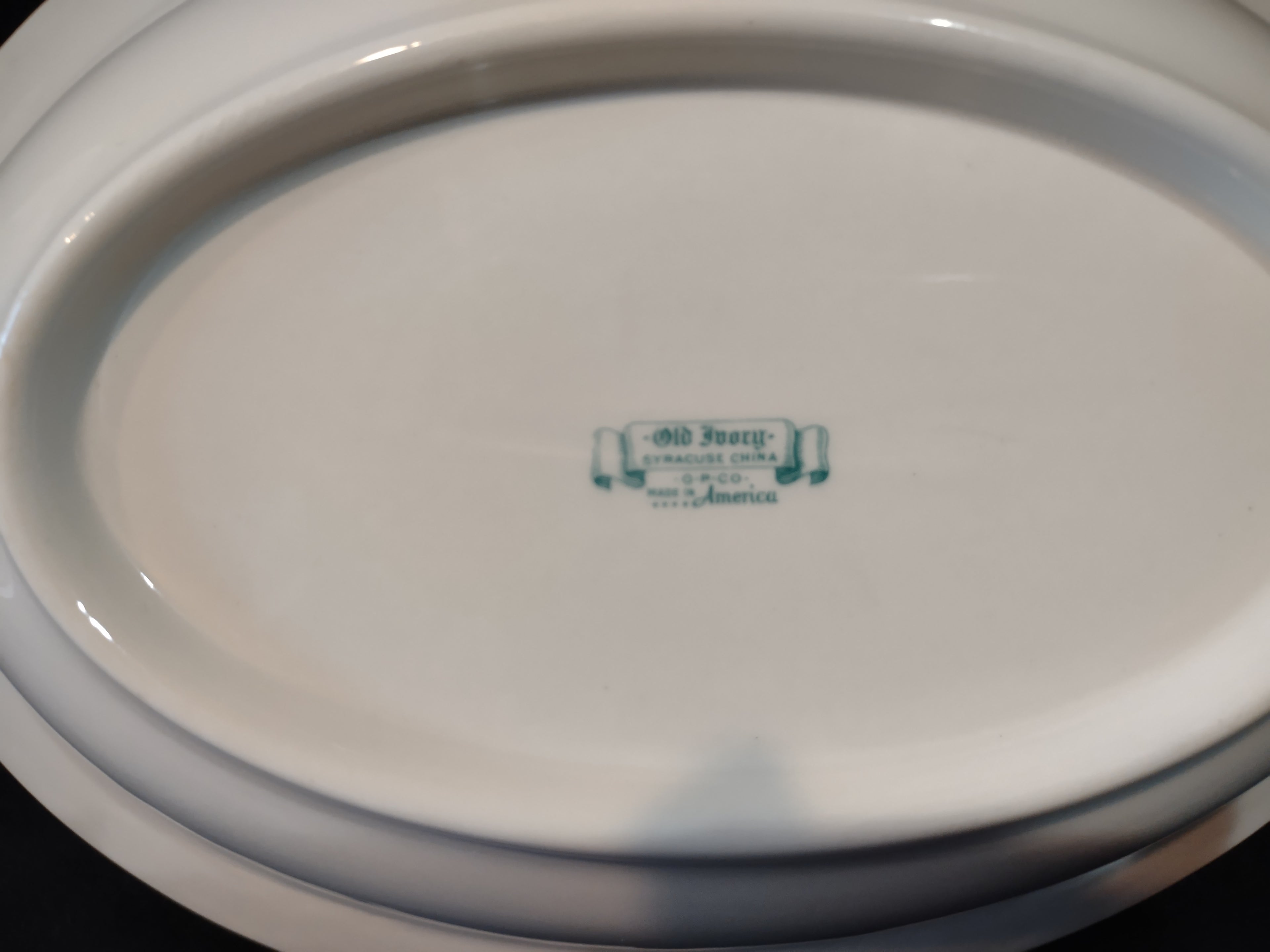 Vintage Syracuse China Rose Marie Floral Oval Vegetable Serving Bowl [7206]