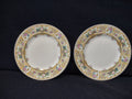 Vintage Syracuse China Rose Marie plates set of 2 - diameter measurement showing approx. 6 inches