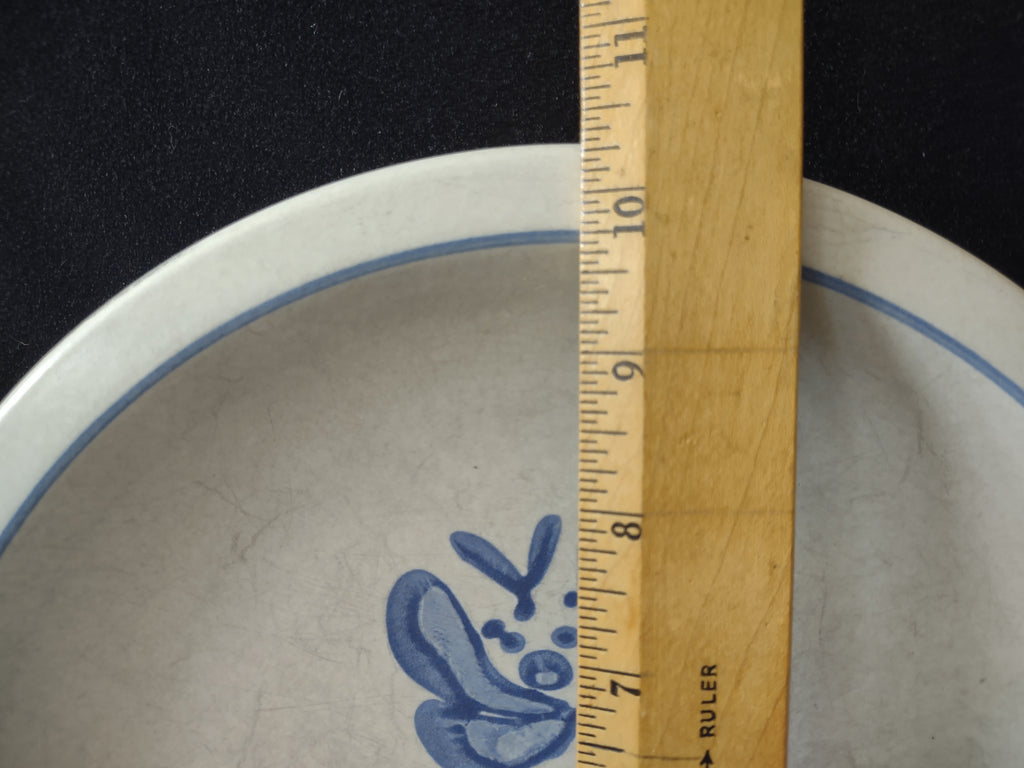 Vintage Pfaltzgraff Yorktowne Blue Floral Plate Set of 2 IMPERFECT [6410]