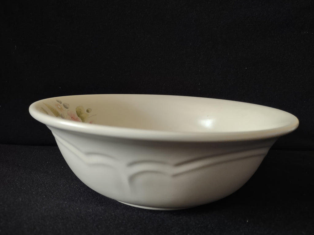 Vintage Pfaltzgraff Pink Floral Soup Cereal Bowl 9.5" [6393]