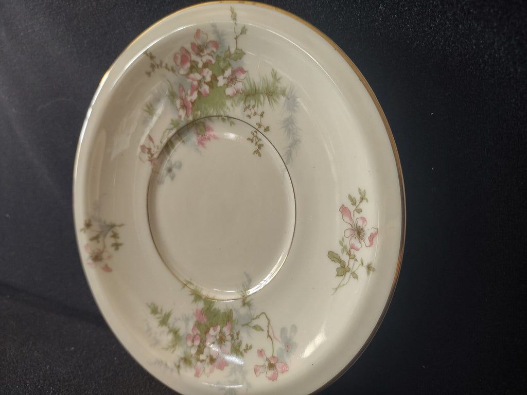 Vintage Theodore Haviland NY Apple Blossom Large Cream Soup LinerSaucer [7221]