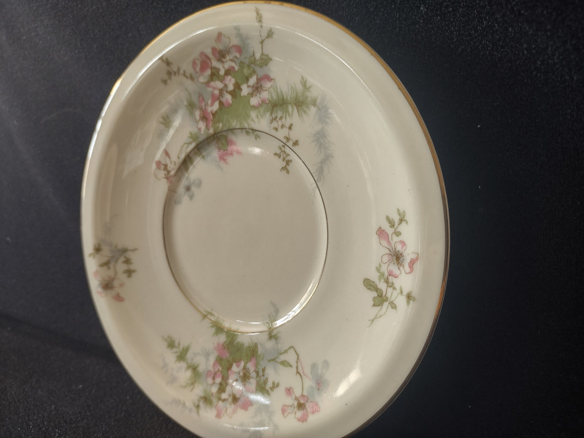 Vintage Theodore Haviland NY Apple Blossom Large Cream Soup LinerSaucer [7221]