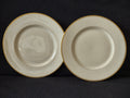 Vintage Franciscan China Off-White & Gold Band Plate Set of 2 [7226]