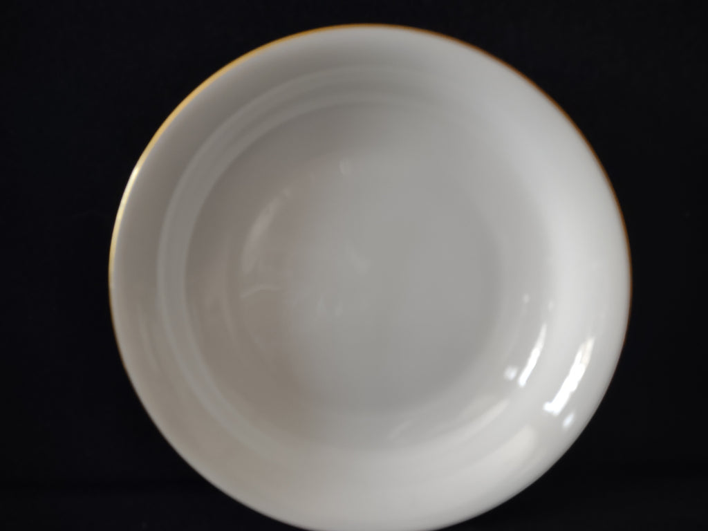 Vintage Oxford Bone China Special Off-White Gold Band Pasta Bowl Set of 5 [7227]